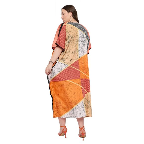 Gypsie Blu Women Caftan Dress Stylish Printed Maxi Cover Up Dresses for Party - Picture 6 of 7